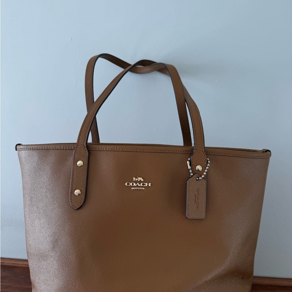 Coach Brown Leather Tote and Wallet Set - Picture 2 of 6